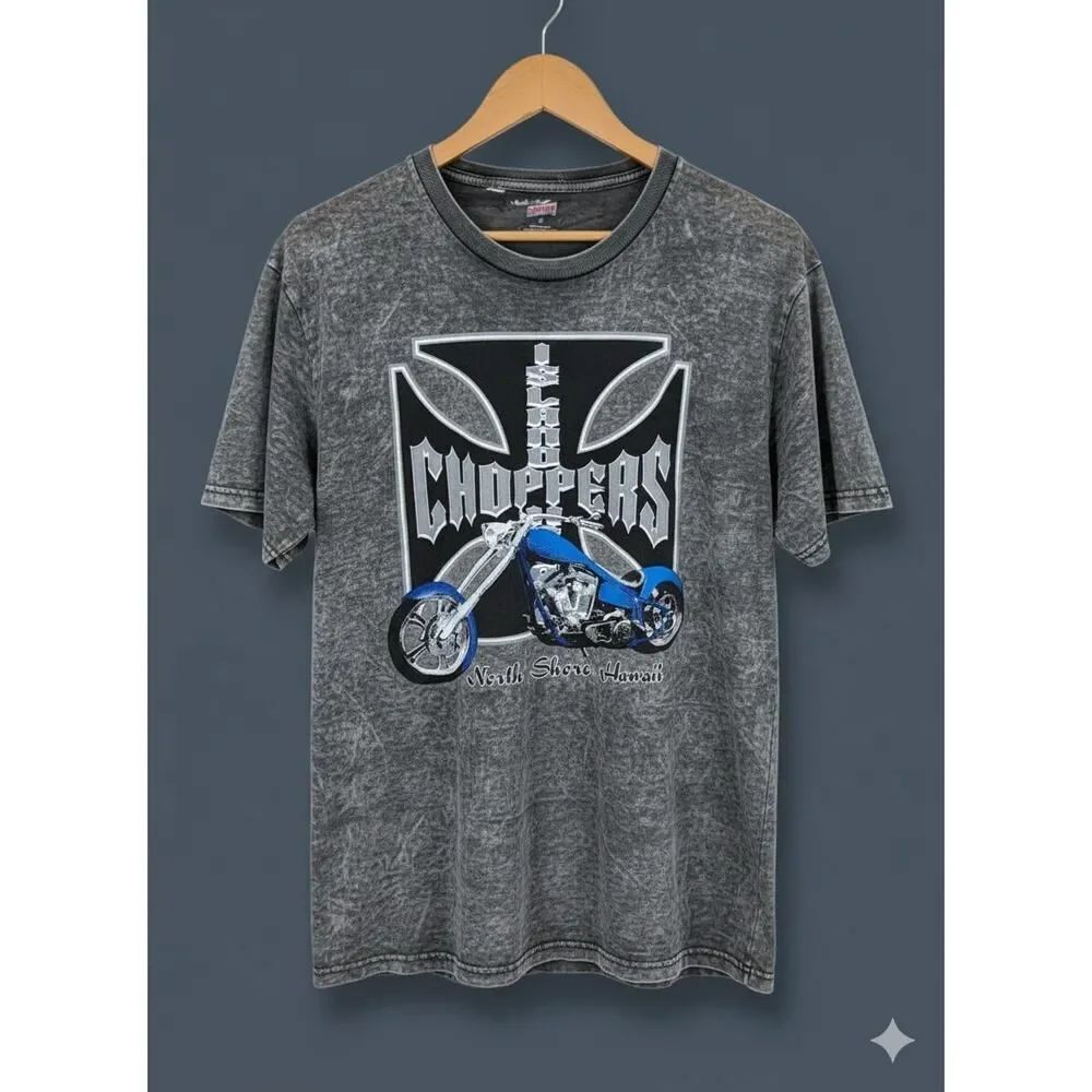 Soffe Choppers North Shore, Hawaii Graphic Shirt Tee T-Shirt